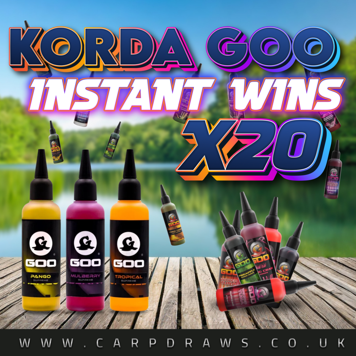 Korda Goo INSTANT WINS x 20 ANY FLAVOUR