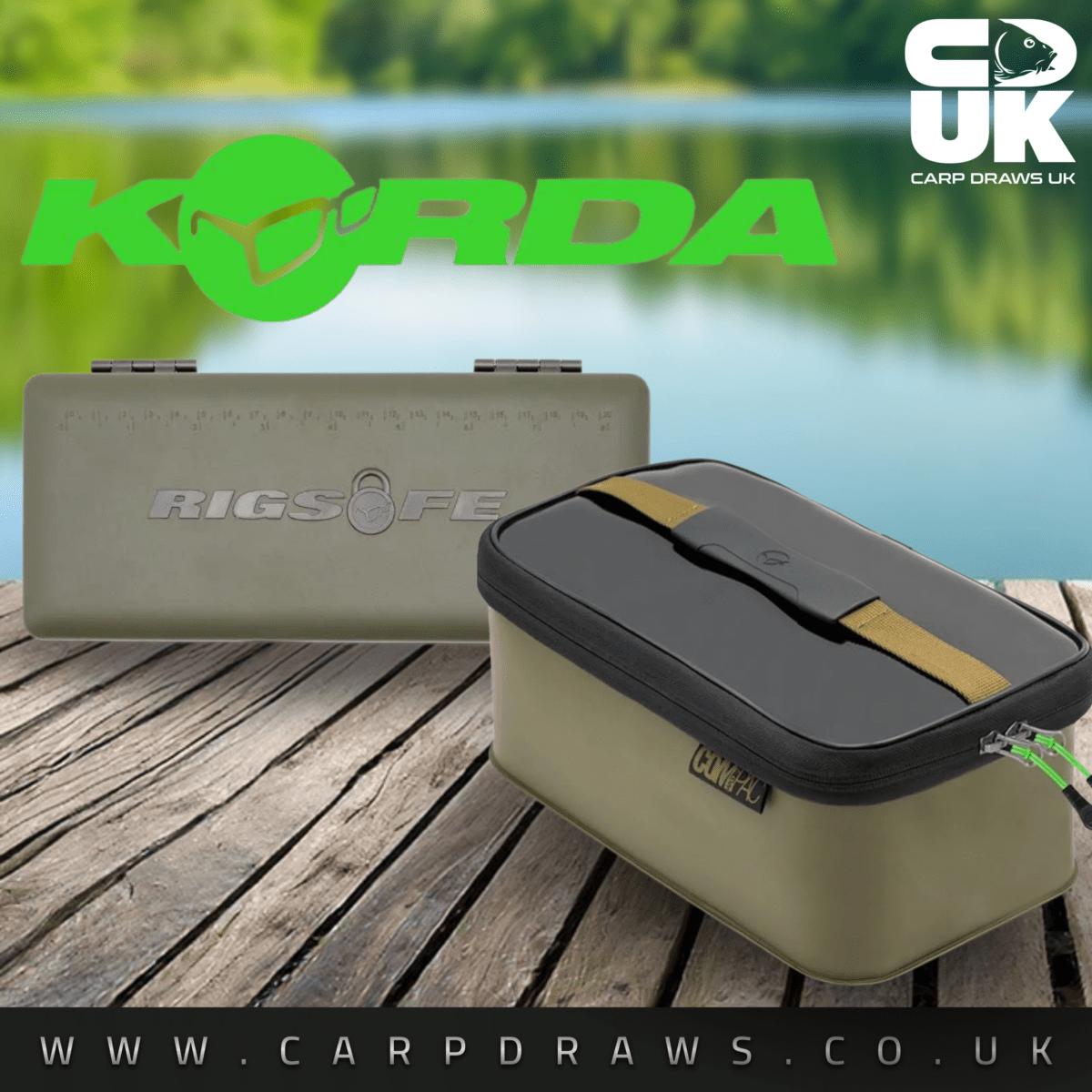 Korda Rig Safe & Korda Compac Fishing organiser