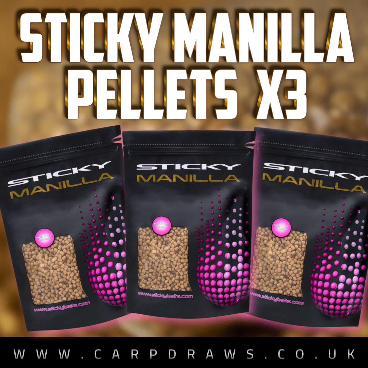 7.5KG of Sticky Manilla Carp Pellet 🎣🫅🏼