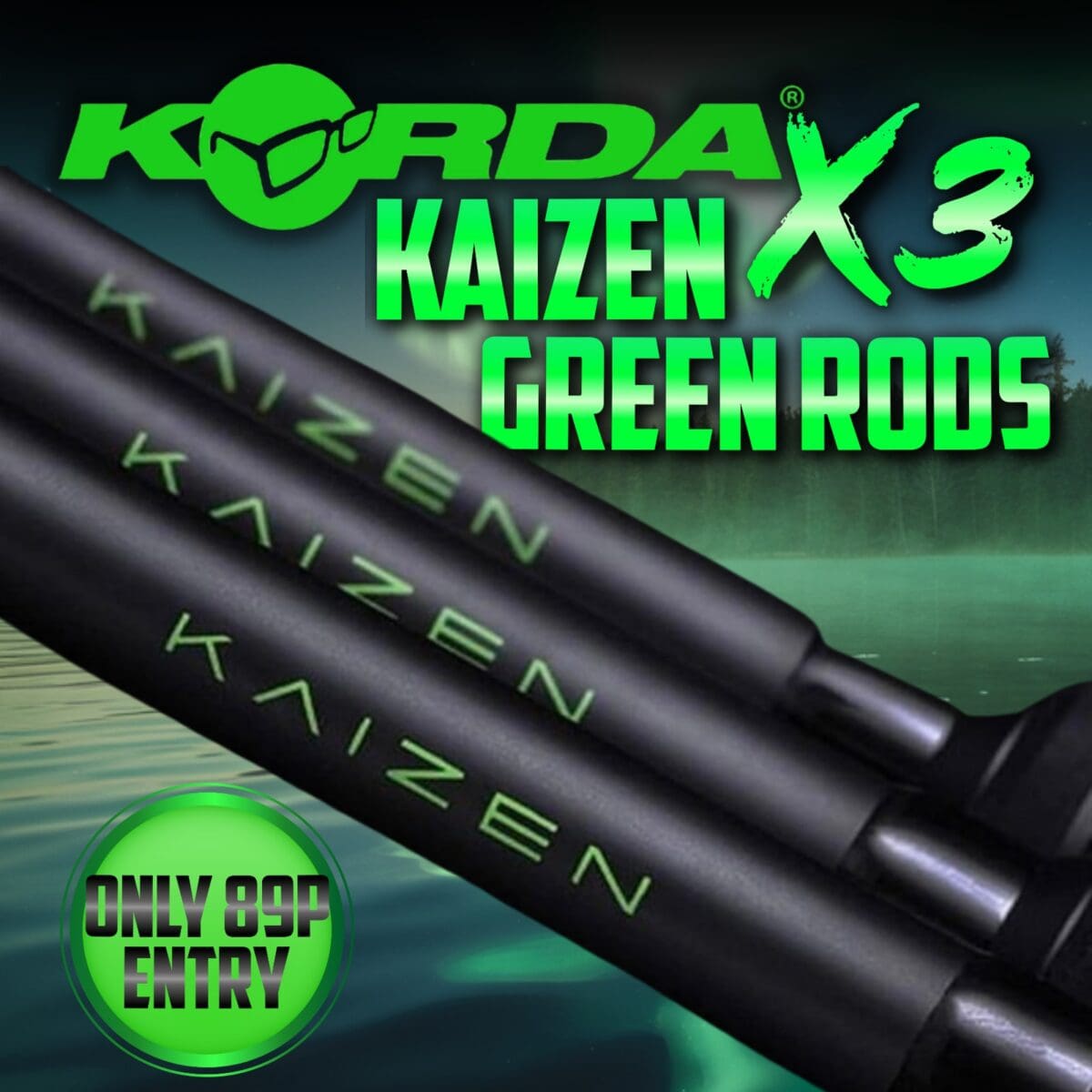 KORDA KAIZEN RODS - Set of 3