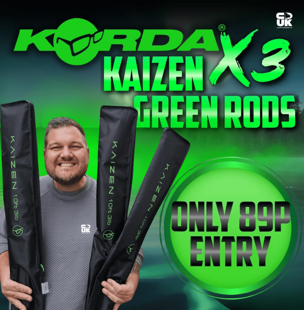 KORDA KAIZEN RODS - Set of 3