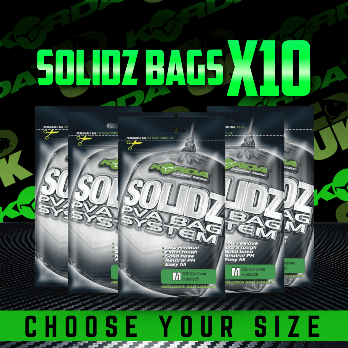 KORDA SOLIDZ PVA Bags x10 packs