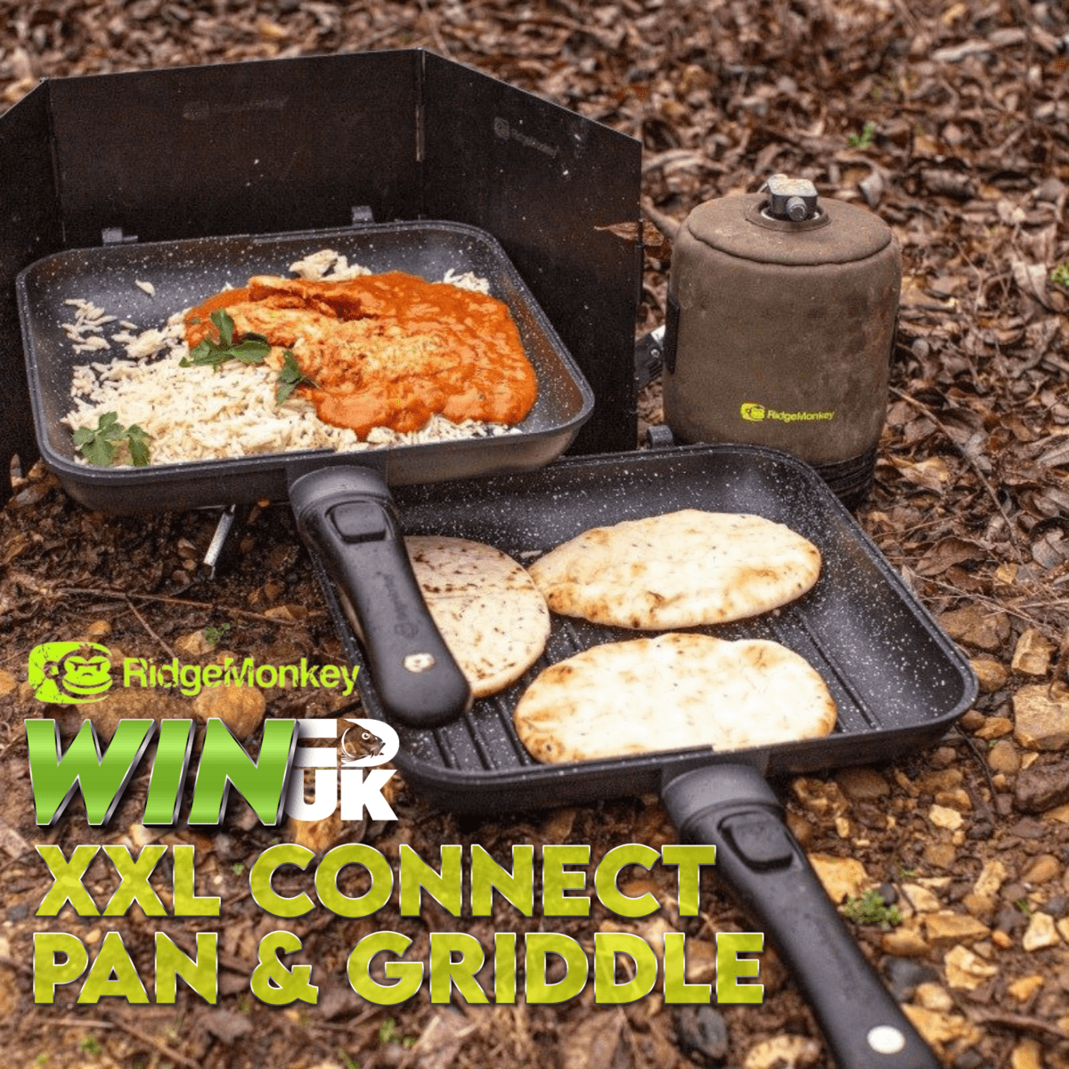 RidgeMonkey Connect Pan & Griddle XXL Granite Edition