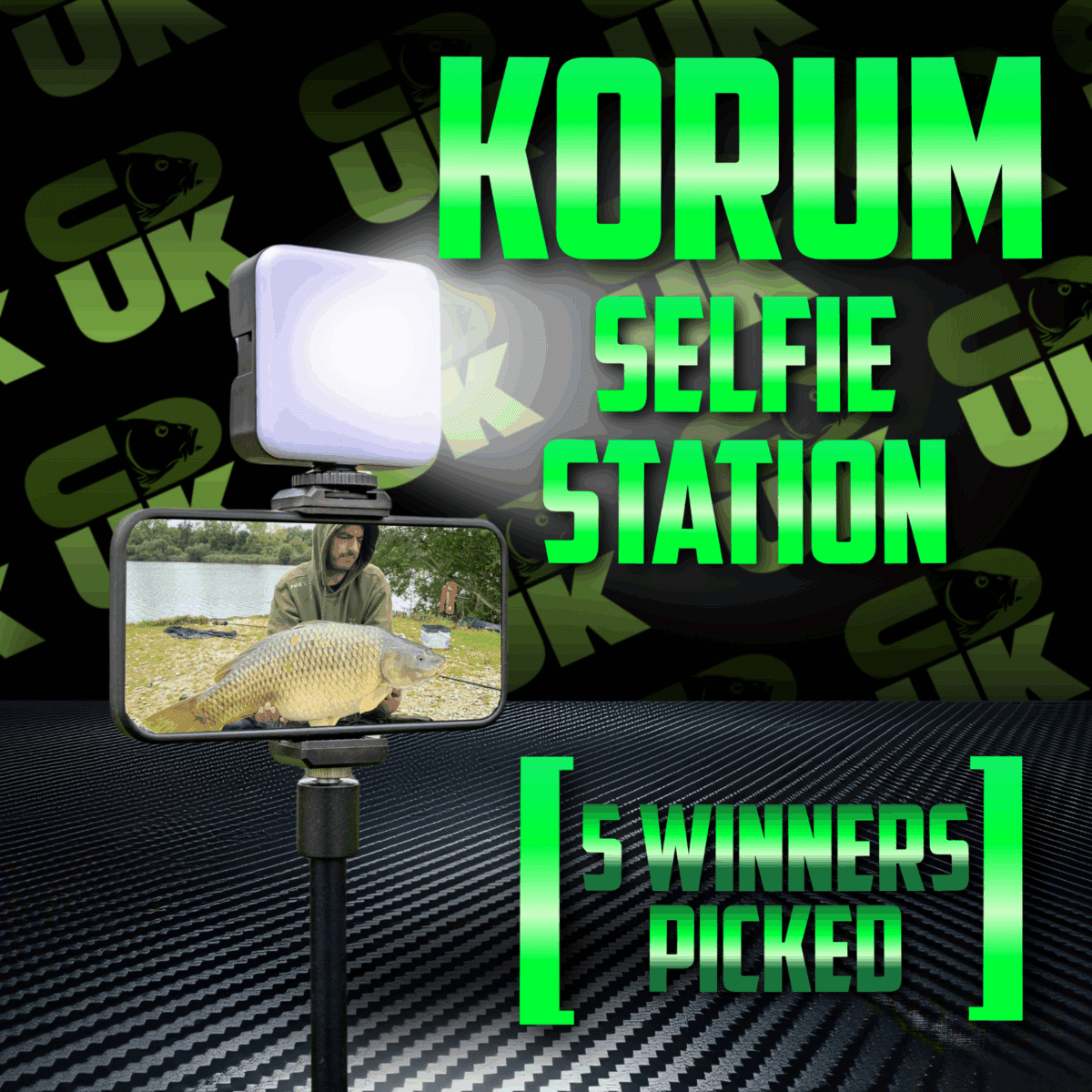 Korum Selfie Station - 5 winners picked!!
