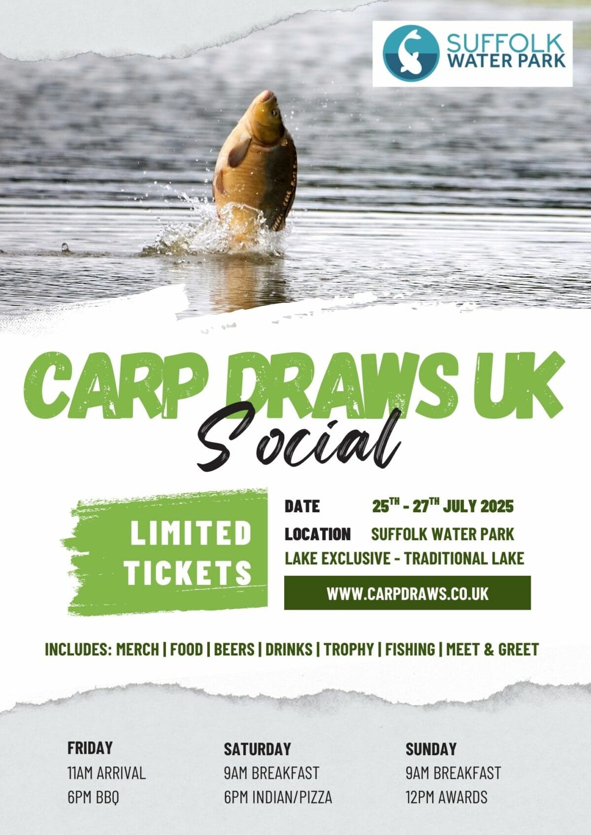 1 Ticket into CarpDrawsUK Social Event