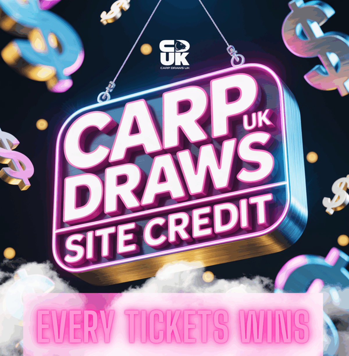 Every ticket wins +£100 CREDIT END DRAW