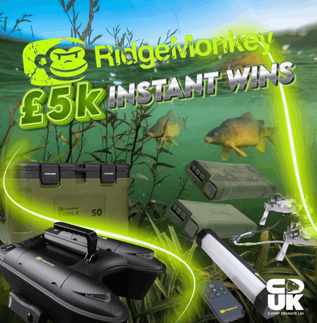 Ridgemonkey £5k INSTANT WINS Mini-Comp