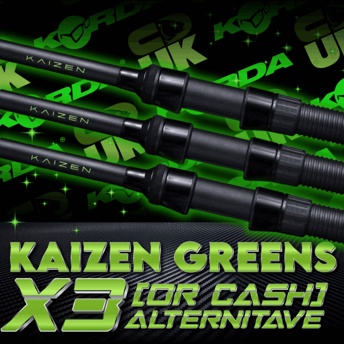 Korda Kaizen Greens x3 or CASH ALTERNATIVE