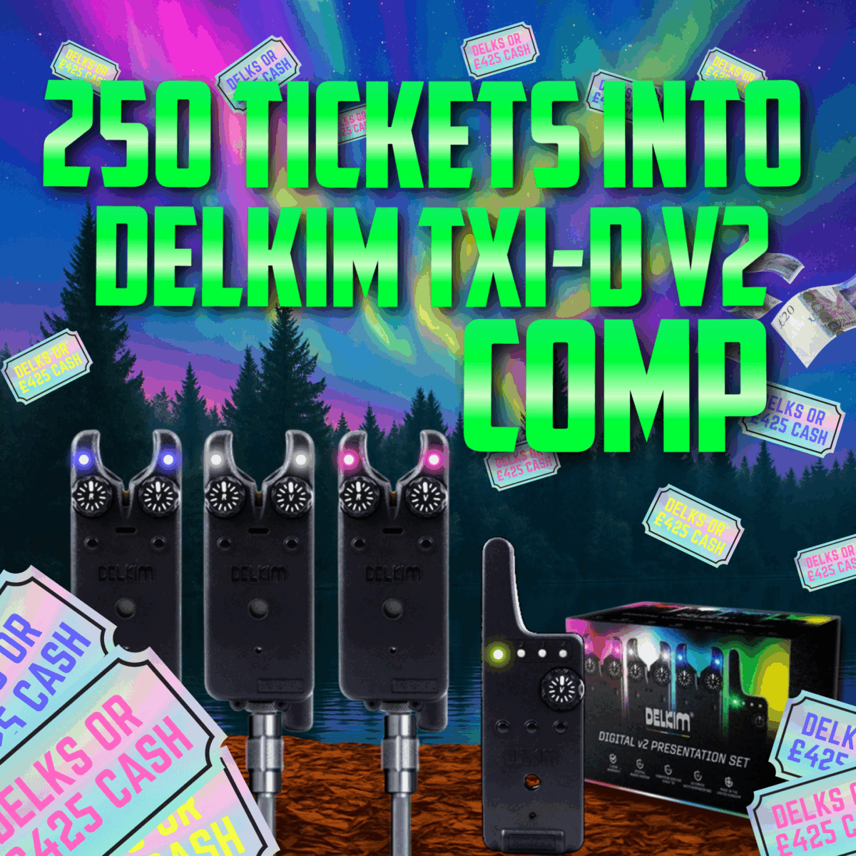 250 tickets intoDelkim Comp