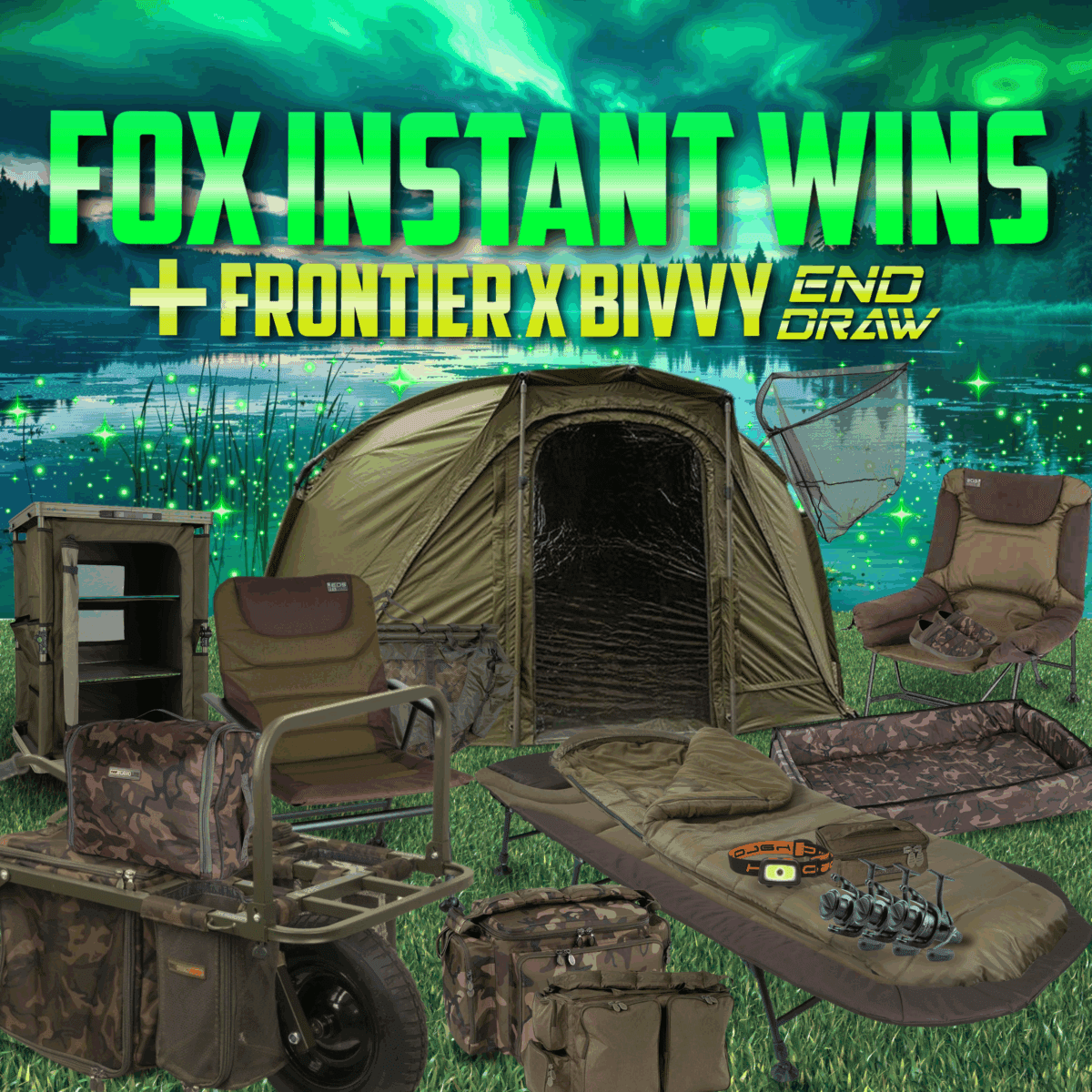 FOX Froniter Bivvy END + FOX Instant wins